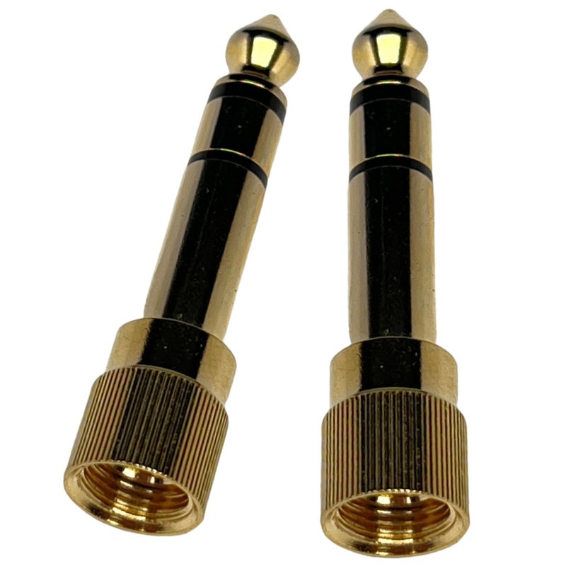 CESS محول صوت ستيريو CESS 2-Pack 1/4" - ذكر 1/8" إلى ذكر 1/4" - 3.5 مم ستيريو إلى 6.35 مم ستيريو - Image 1